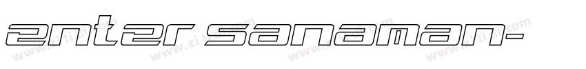 enter sanaman字体转换